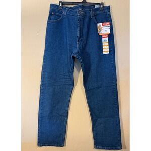 Wrangler Jeans Men 40x32 Relaxed Fit Five Star Heritage Stretch Denim NEW